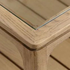 Interior's - Table basse carrée bois beige - tallinn Outlet