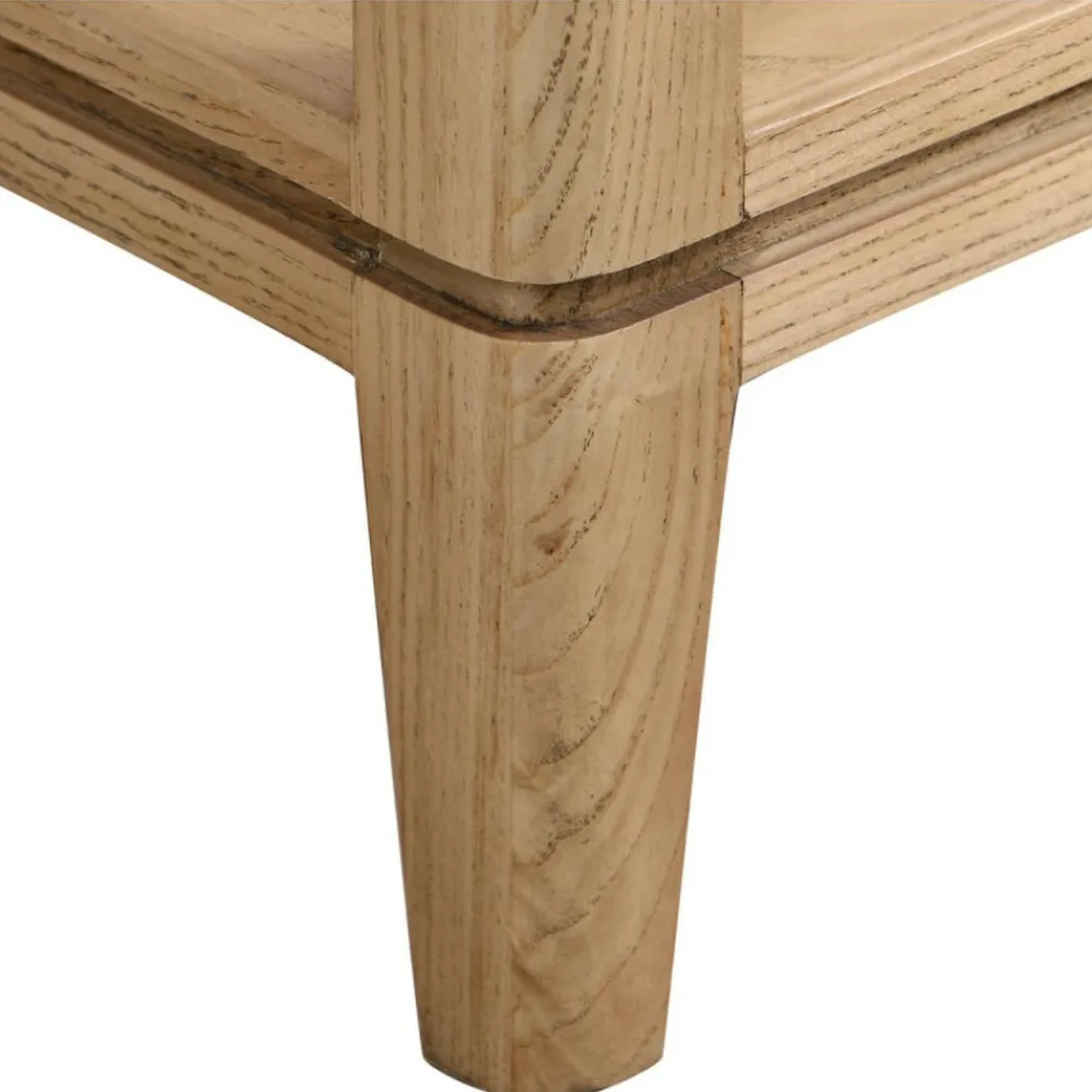 Interior's - Table basse carrée bois beige - tallinn Outlet