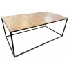 Interior's - Table basse rectangulaire fer noir - factory Discount