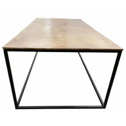 Interior's - Table basse rectangulaire fer noir - factory Discount
