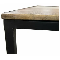 Interior's - Table basse rectangulaire fer noir - factory Discount