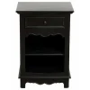 Interior's - Table de chevet mdf noir - harmonie Best
