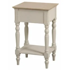 Interior's - Table de chevet 1 tiroir mdf blanc - romance New