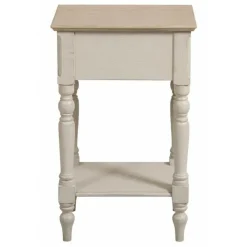 Interior's - Table de chevet 1 tiroir mdf blanc - romance New