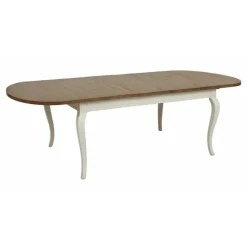 Interior's - Table ovale extensible bois blanc - provence