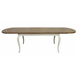Interior's - Table ovale extensible bois blanc - provence