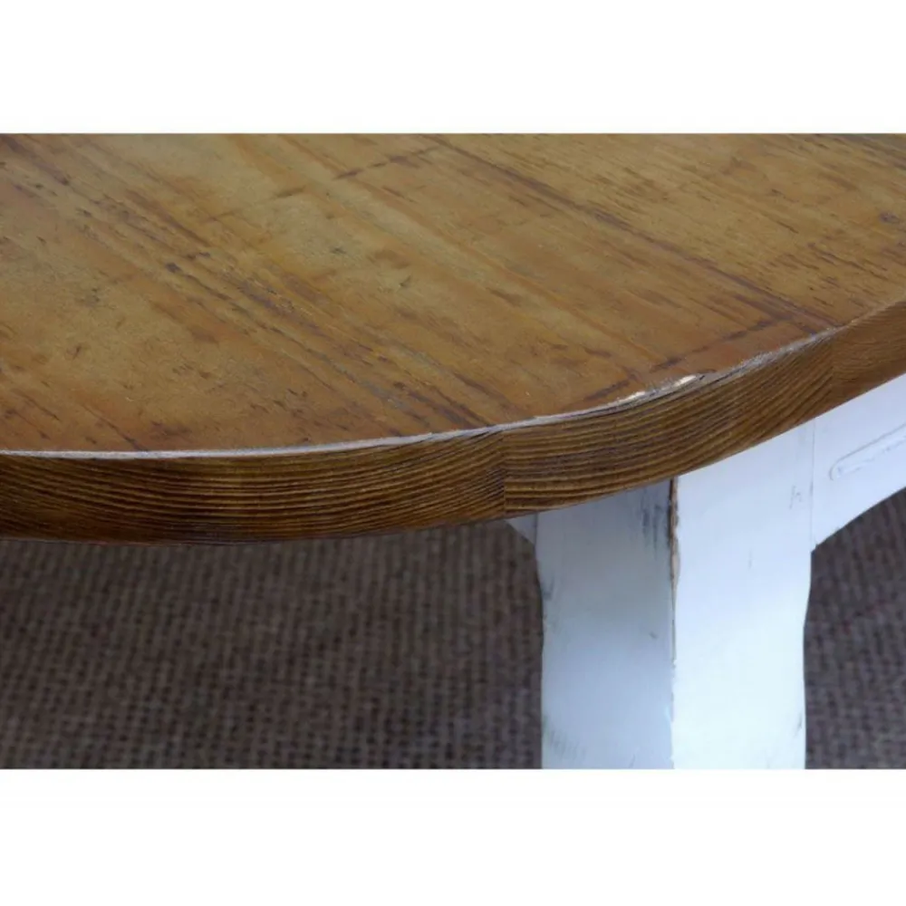 Interior's - Table ovale extensible bois blanc - provence