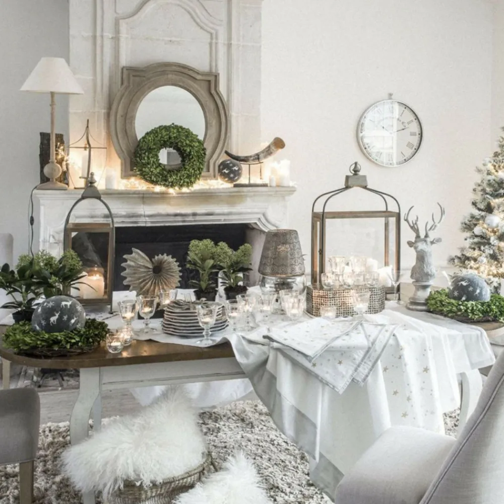 Interior's - Table ovale extensible bois blanc - provence