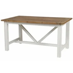 Interior's - Table rectangulaire bois blanc - rivages Outlet