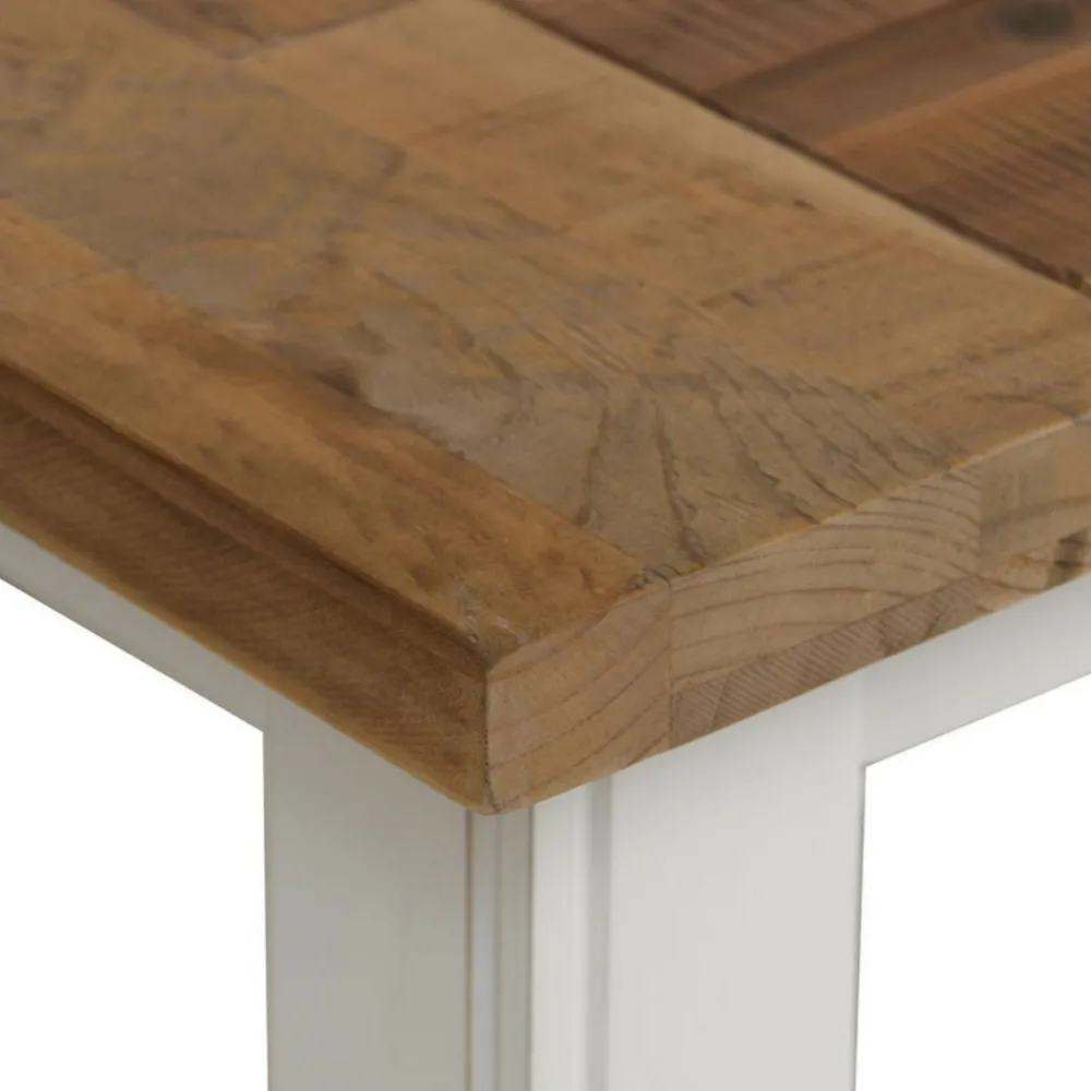 Interior's - Table rectangulaire bois blanc - rivages Outlet