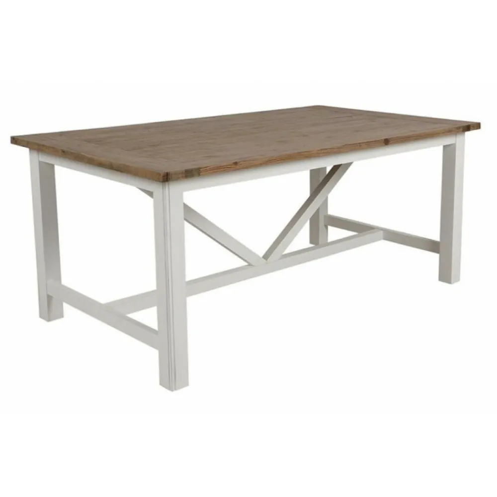 Interior's Mobilier D'Intérieur | - Table rectangulaire bois blanc - rivages