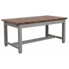 Interior's Mobilier D'Intérieur | - Table rectangulaire extensible bois gris - brocante