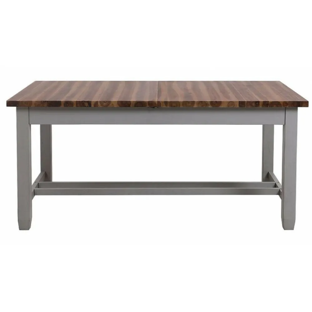 Interior's Mobilier D'Intérieur | - Table rectangulaire extensible bois gris - brocante