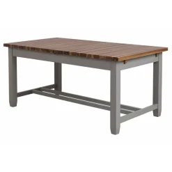 Interior's Mobilier D'Intérieur | - Table rectangulaire extensible bois gris - brocante