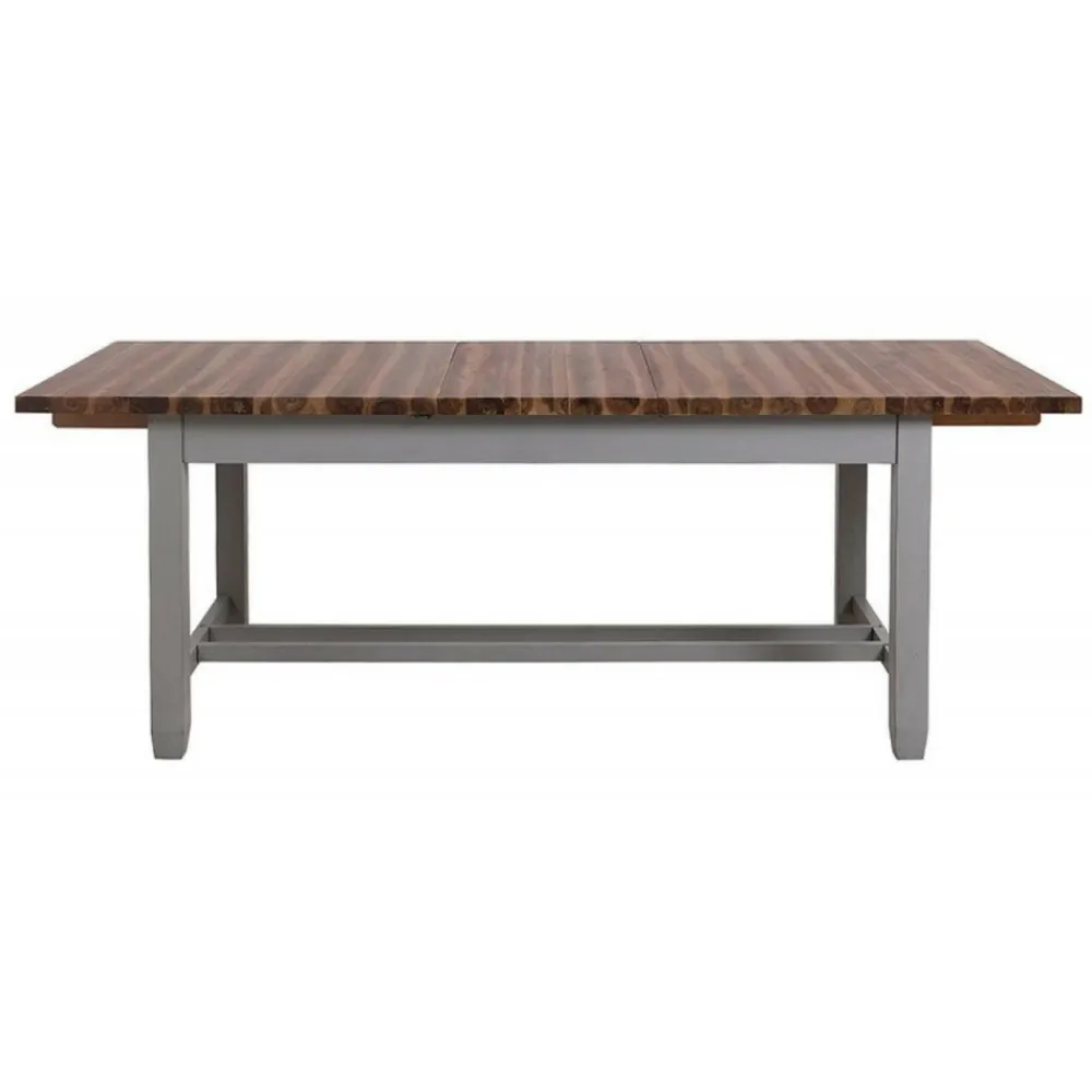 Interior's Mobilier D'Intérieur | - Table rectangulaire extensible bois gris - brocante