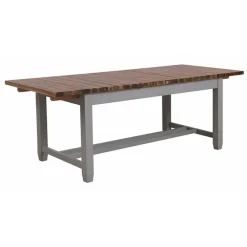 Interior's Mobilier D'Intérieur | - Table rectangulaire extensible bois gris - brocante