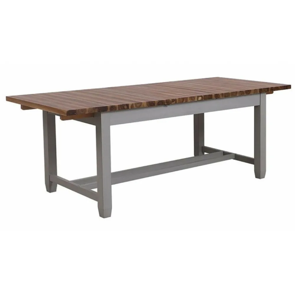 Interior's Mobilier D'Intérieur | - Table rectangulaire extensible bois gris - brocante