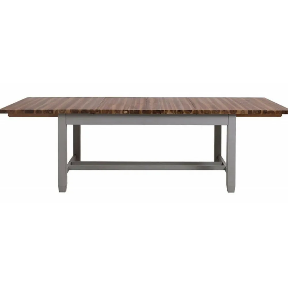 Interior's Mobilier D'Intérieur | - Table rectangulaire extensible bois gris - brocante