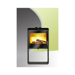 Invicta - Poele a bois en acier borée - puissance optimale: 7,5 kw - max: 10 kw - bûches 40 cm max, ecodesign - noir Sale