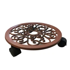 Jany - Support fer forgé aspect rouillé diam. 30cm Discount
