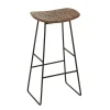 Jline Objets De Décoration | - - tabouret de bar en teck recyclé