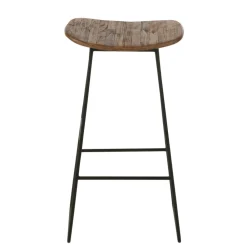 Jline Objets De Décoration | - - tabouret de bar en teck recyclé