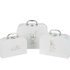J-line - Set de 3 valises naissance en carton blanc 25x20x10 cm Clearance
