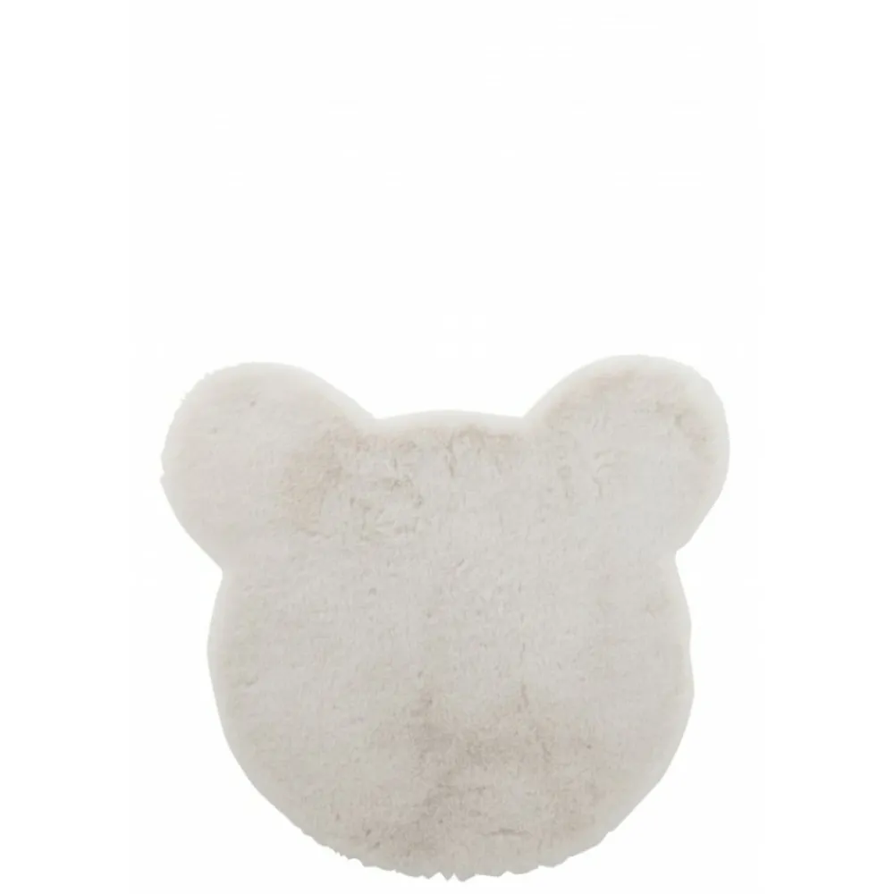J-line Entretien De La Maison | - Tapis enfant en textile blanc 57x62.5x1.5 cm