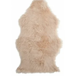 J-line Entretien De La Maison | - Tapis imitation en fourrure beige 94x57x1.5 cm