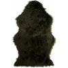 J-line Entretien De La Maison | - Tapis imitation en fourrure vert 98x57x2 cm