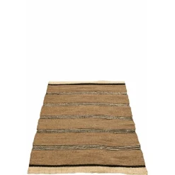 J-line Entretien De La Maison | - Tapis tressé en feuille de palme marron 215x151x1 cm