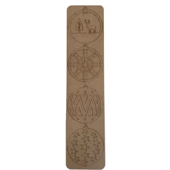 Kelpi Décoration Créative | - Boules cerf 1 Noël en médium (x4 pièces)