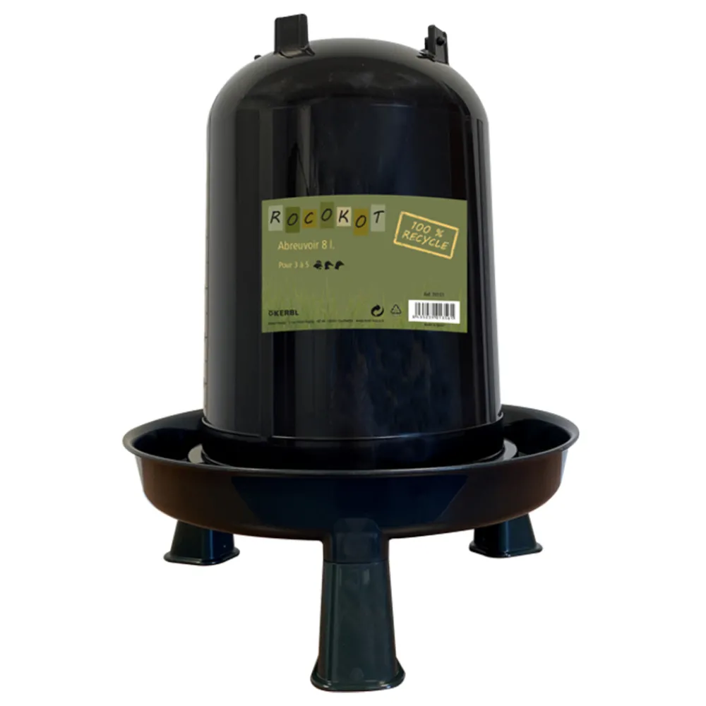 Kerbl Alimentation | - Abreuvoir pour volailles, en plastique recyclé - 8L
