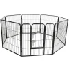 Kerbl Cages Et Accessoires | - Enclos d'extérieur avec porte pour animaux de compagnie noir