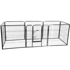 Kerbl Cages Et Accessoires | - Enclos d'extérieur avec porte pour animaux de compagnie noir