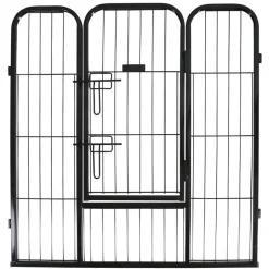 Kerbl Cages Et Accessoires | - Enclos d'extérieur avec porte pour animaux de compagnie noir