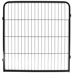 Kerbl Cages Et Accessoires | - Enclos d'extérieur avec porte pour animaux de compagnie noir