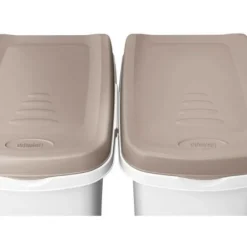 Kerbl Gamelles Et Autres Accessoires | - - conteneur - petfood - brun/blanc - 15l