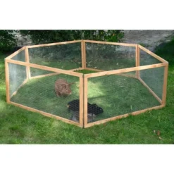 Kerbl - - enclos extérieur pour rongeurs - vario bois - grillage fin - dimensions 120x120x59cm Clearance