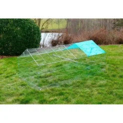 Kerbl Cages Et Accessoires | - - enclos extérieur pour rongeur - antifugue - 180 x 90 x 75 cm - gris - sécurisé