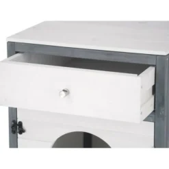 Kerbl - - maison de toilette pour chat - 58 x 45 x 60 cm- ida - blanc/bleu - Online