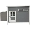 Kerbl - Poulailler barney plastique 137x73x83 cm gris et blanc 423474 Hot