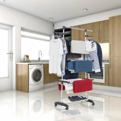 Kitchen Move - Etendoir à linge ultima noir acier 18m Clearance