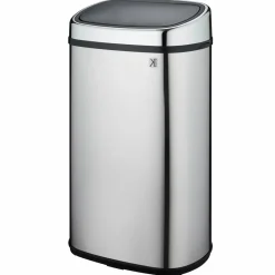 Kitchen Move - Poubelle de cuisine push city argent acier inoxydable 58 l Hot