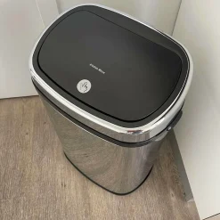 Kitchen Move - Poubelle de cuisine push city argent acier inoxydable 58 l Hot