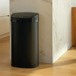 Kitchen Move - Poubelle de cuisine automatique majestic noir acier inoxydable 68 l Online