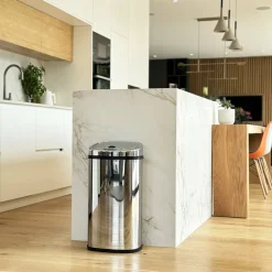 Kitchen Move - Poubelle de cuisine automatique largo argent acier inoxydable 42 l Outlet