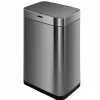Kitchen Move - Poubelle de cuisine automatique upper gris acier inoxydable 60 l Sale