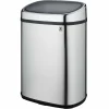 Kitchen Move - Poubelle de cuisine push city argent acier inoxydable 48 l Sale
