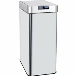 Kitchen Move Entretien De La Maison | - Poubelle de cuisine automatique silverlake argent acier inoxydable 60 l